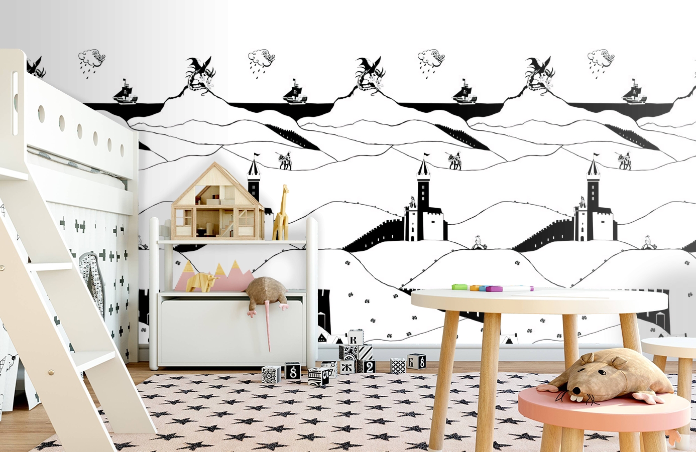 Обои P120903-2 фото в интерьере детская