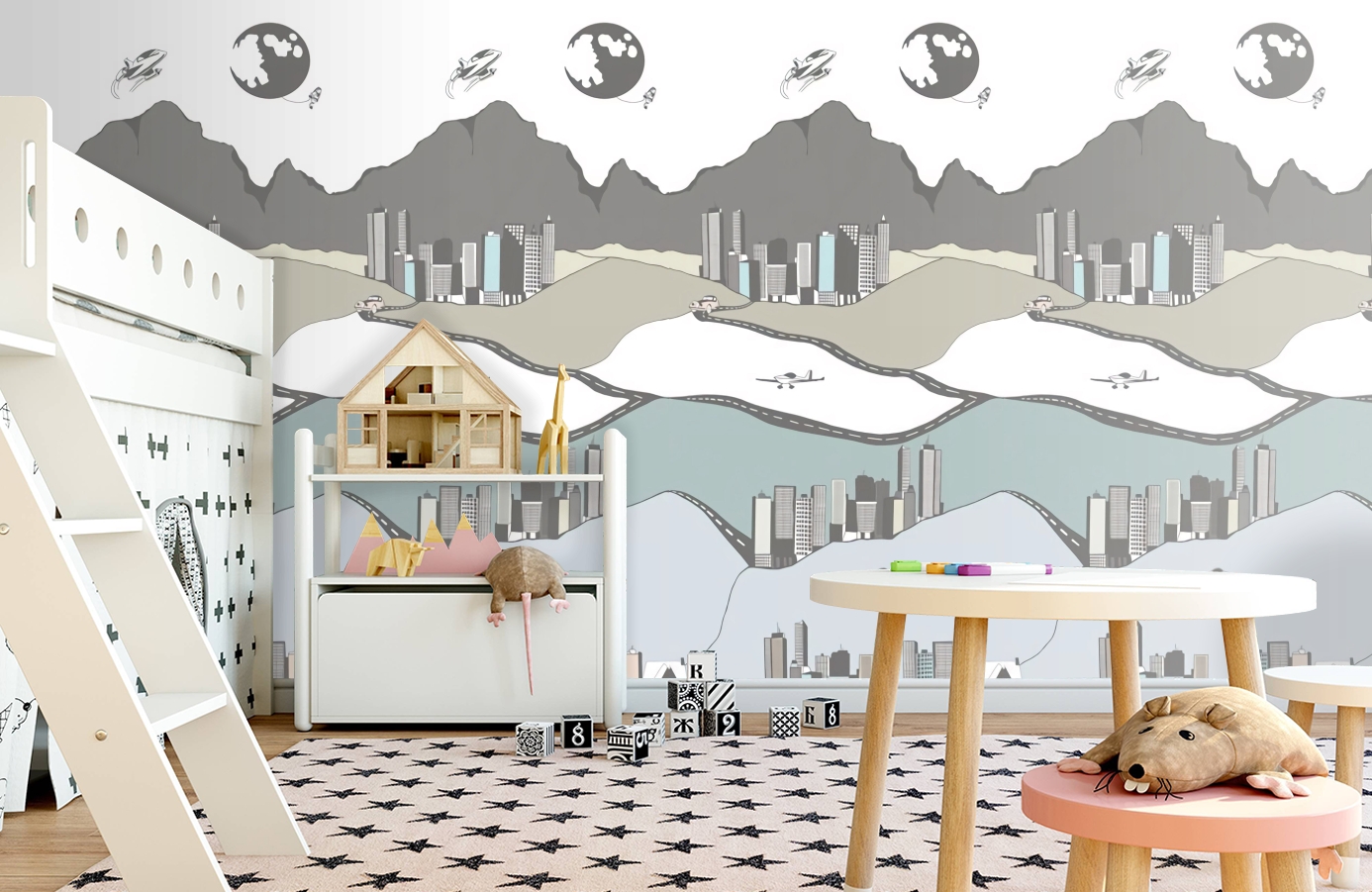 Обои P120904-2 фото в интерьере детская