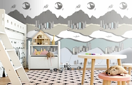 Обои P120904-2 фото в интерьере детская превью