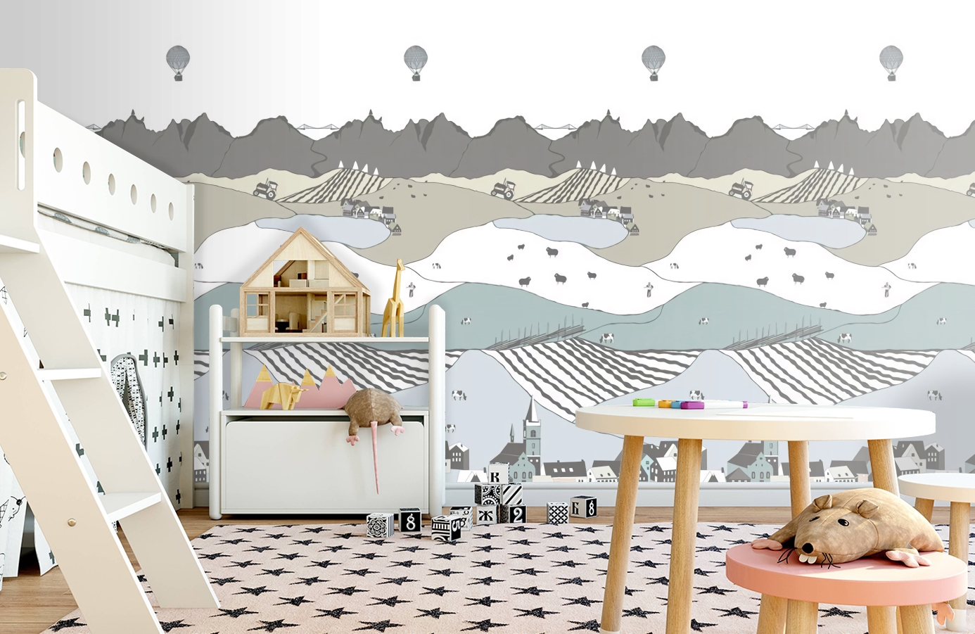 Обои P120905-2 фото в интерьере детская