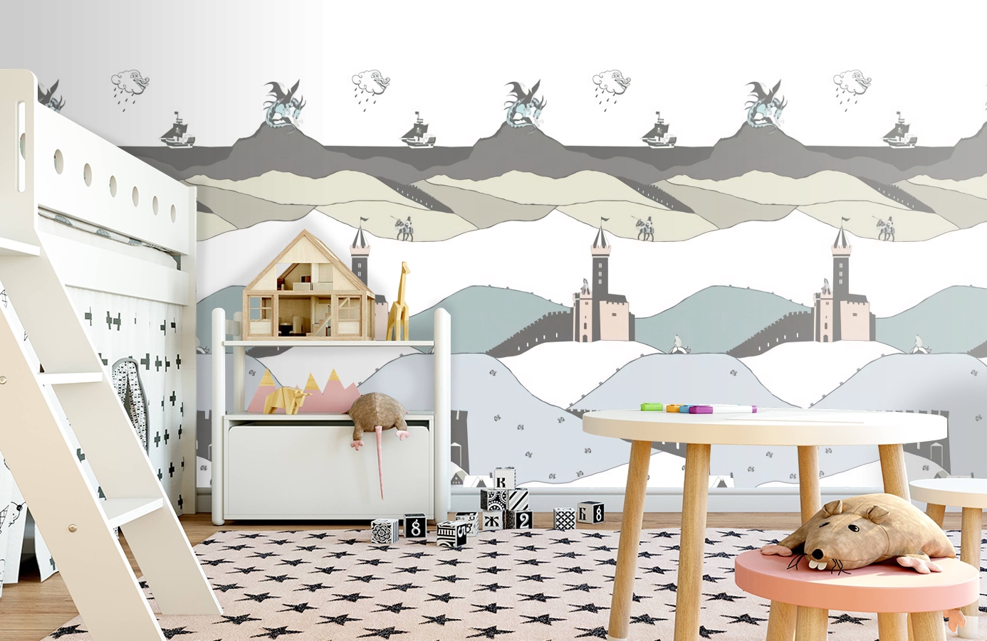 Обои P120906-2 фото в интерьере детская