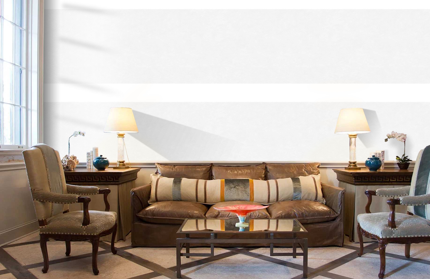 Обои 95329-1 фото в интерьере кабинета