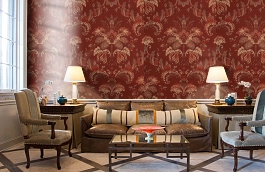 Обои Bergamo 311 фото в интерьере кабинета превью