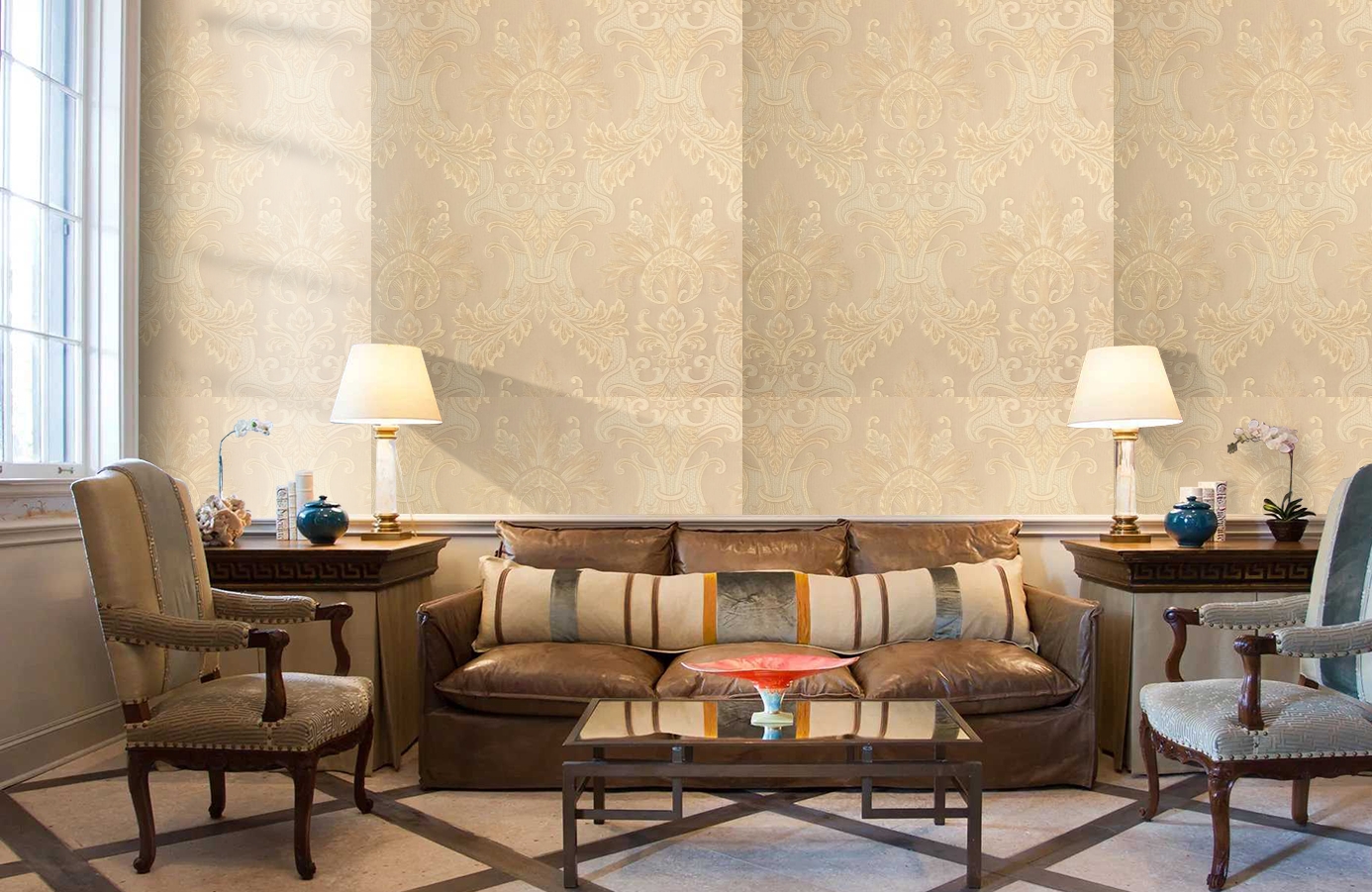 Обои Milano Shade-101 фото в интерьере кабинета