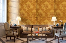 Обои Milano Sunset-131 фото в интерьере кабинета превью