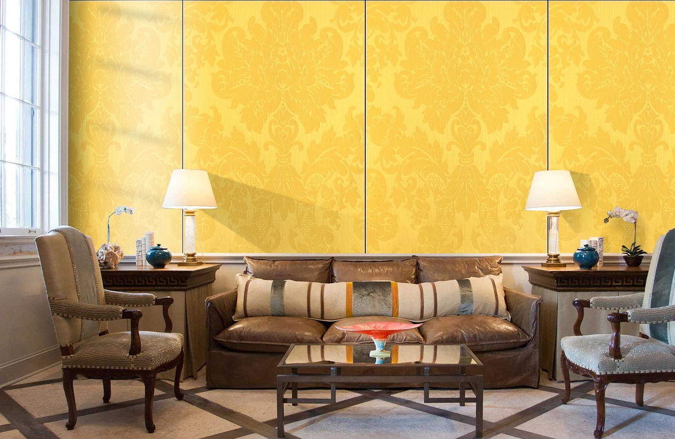 Обои Windsor 2333 фото в интерьере кабинета Обои Windsor 2333 фото в интерьере кабинета