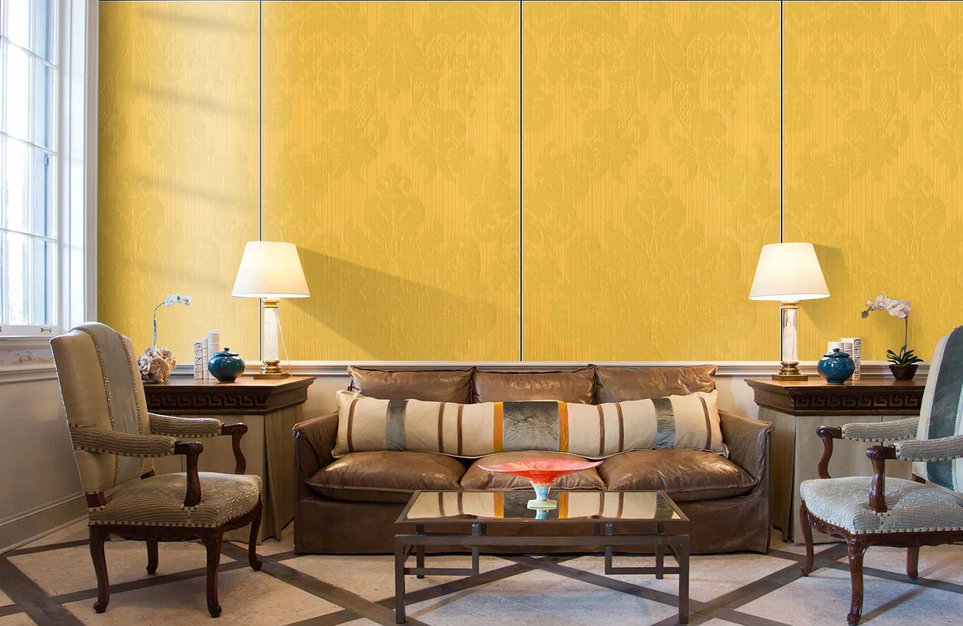 Обои Windsor 2339 фото в интерьере кабинета Обои Windsor 2339 фото в интерьере кабинета