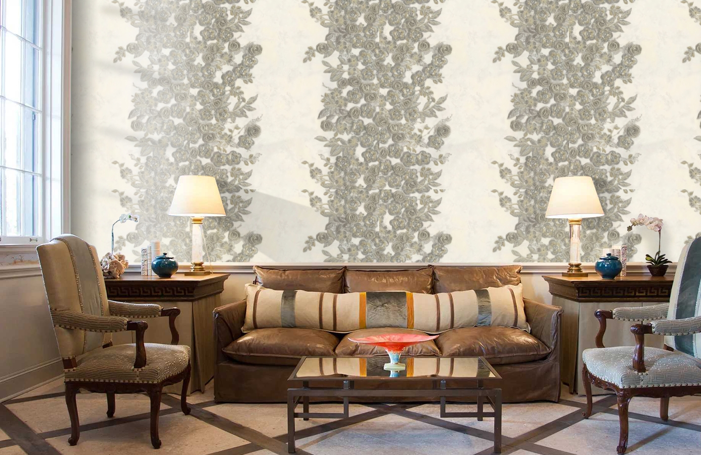 Обои 81563 фото в интерьере кабинета