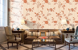 Обои 4088-5 фото в интерьере кабинета превью