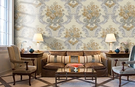 Обои KT9433-803 фото в интерьере кабинета превью