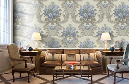 Обои KT9433-804 фото в интерьере кабинета превью