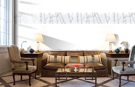 Обои macro-007 virginia gypsum фото в интерьере кабинета превью