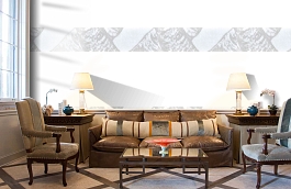 Обои macro-008 silver birch gy фото в интерьере кабинета превью