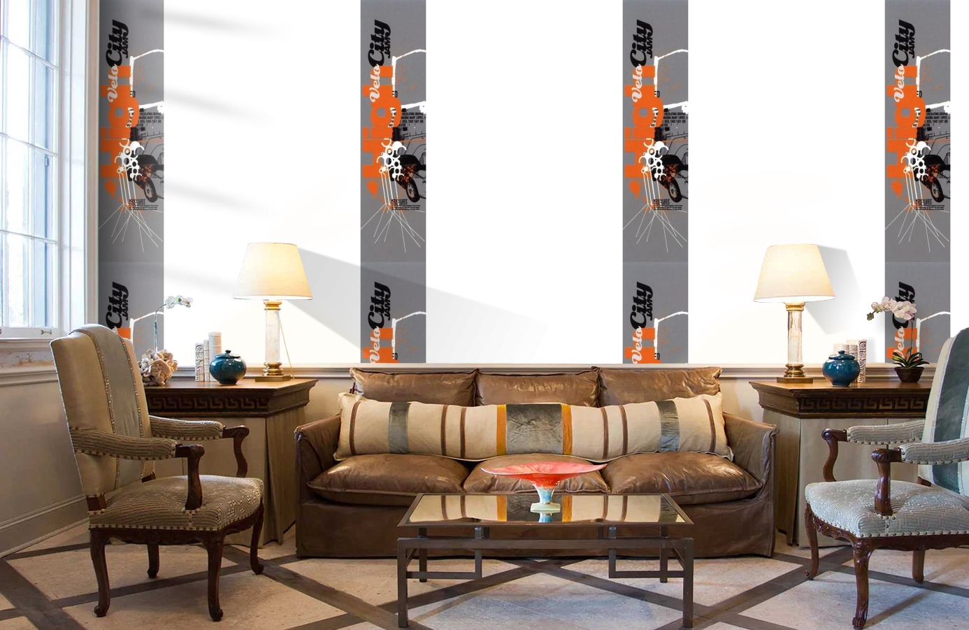 Обои SL15 5040 250*60 фото в интерьере кабинета