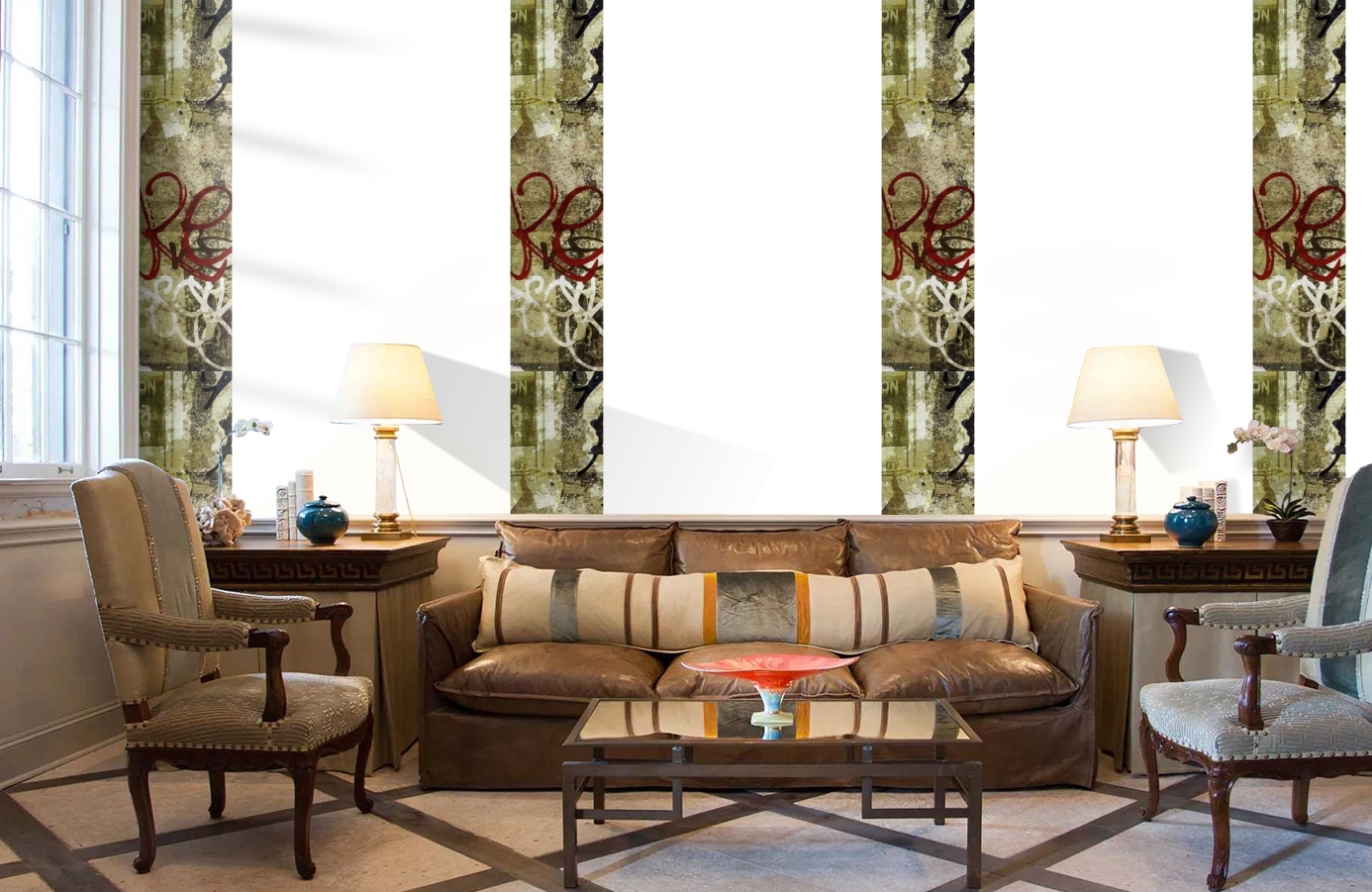 Обои SL15 5041 250*60 фото в интерьере кабинета