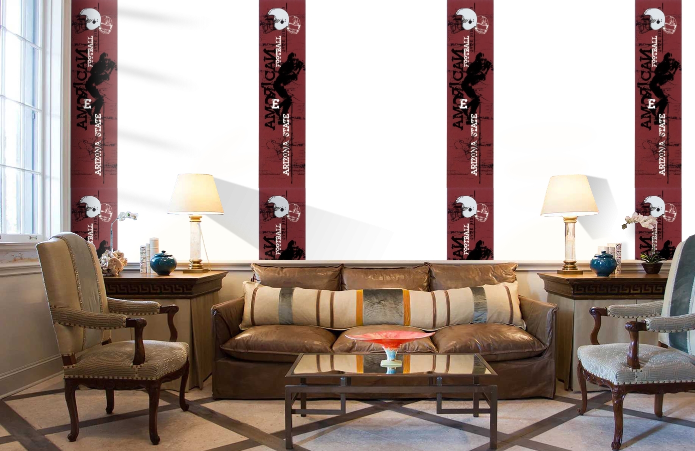 Обои SL15 5043 250*60 фото в интерьере кабинета