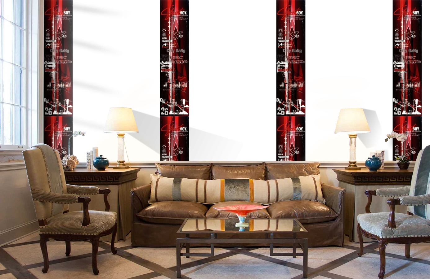 Обои SL15 5048 250*60 фото в интерьере кабинета