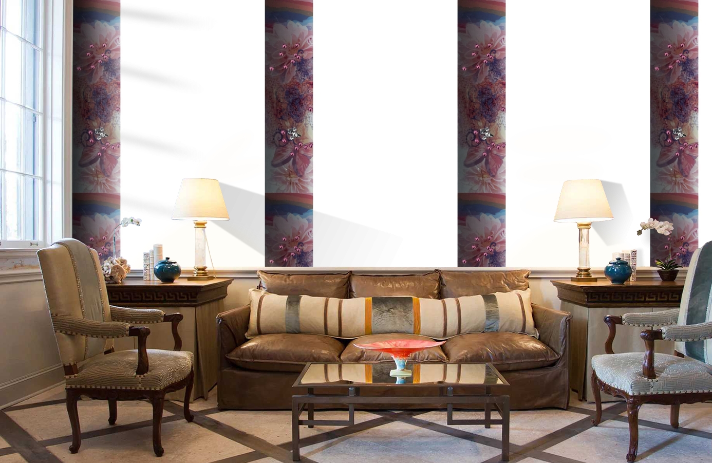 Обои SL15 5058 250*60 фото в интерьере кабинета