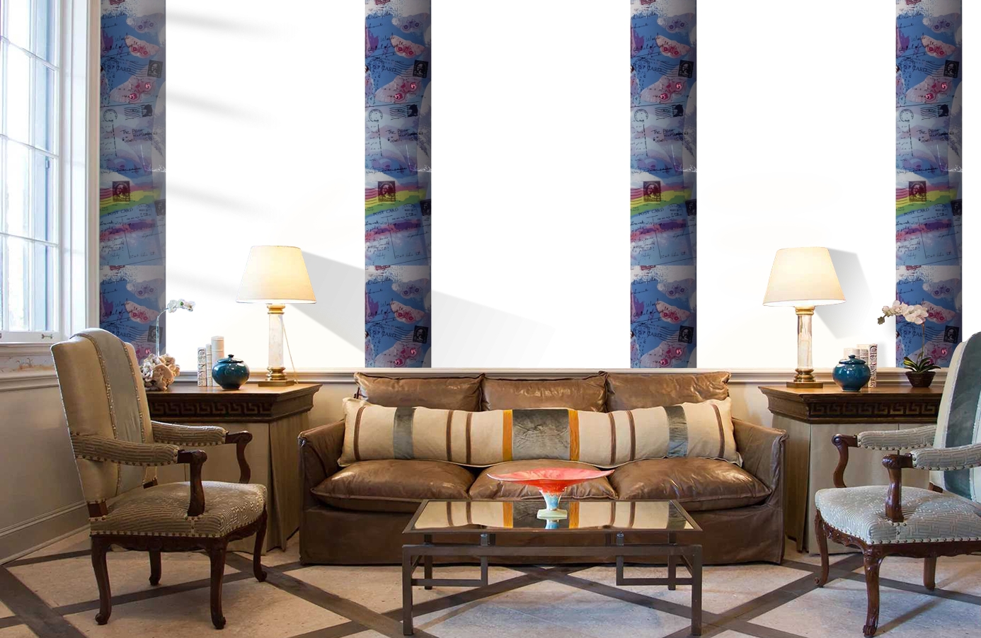 Обои SL15 5059 250*60 фото в интерьере кабинета