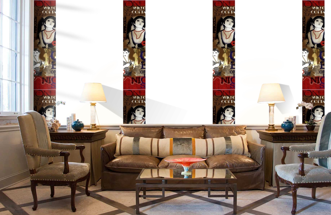 Обои SL15 5062 250*60 фото в интерьере кабинета