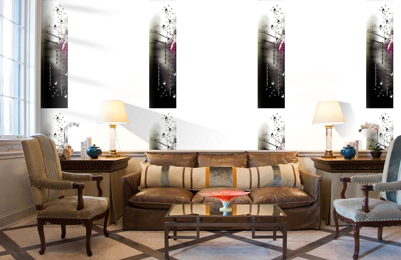 Обои SL15 5064 250*60 фото в интерьере кабинета