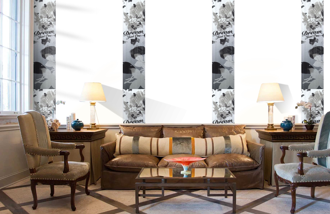 Обои SL15 5066 250*60 фото в интерьере кабинета