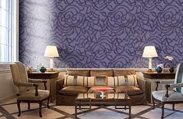 Обои 4-021 фото в интерьере кабинета превью