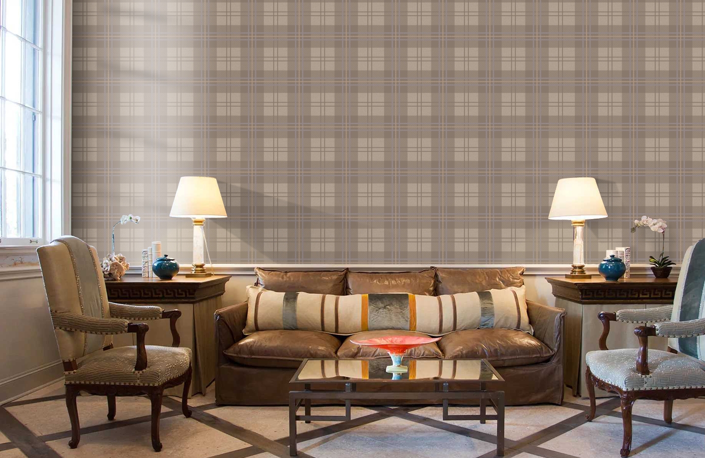 Обои 7 002 1 фото в интерьере кабинета