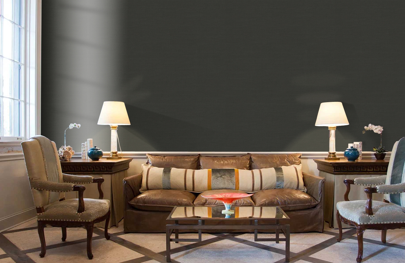 Обои 8 010 1 фото в интерьере кабинета