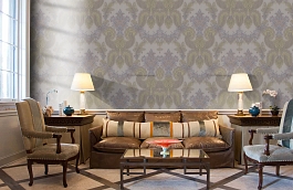 Обои BQ4 012/1 фото в интерьере кабинета превью