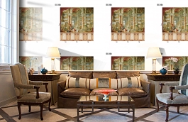 Обои DC 004 Illusion фото в интерьере кабинета превью