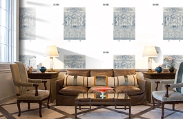 Обои DC 005 Illusion фото в интерьере кабинета превью