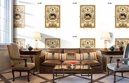 Обои DC 006 Illusion фото в интерьере кабинета превью