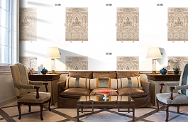 Обои DC 008 Illusion фото в интерьере кабинета превью