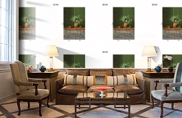 Обои DC 011 Illusion фото в интерьере кабинета превью