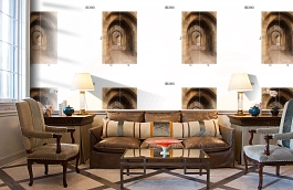 Обои DC 013 Illusion фото в интерьере кабинета превью