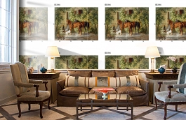 Обои DC 014 Illusion фото в интерьере кабинета превью