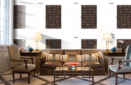 Обои DC 015 Illusion фото в интерьере кабинета превью