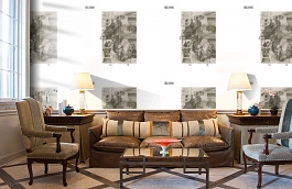 Обои DC 016 Illusion фото в интерьере кабинета превью