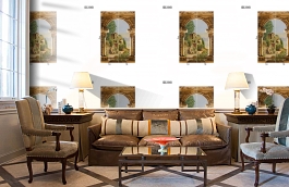 Обои DC 018 Illusion фото в интерьере кабинета превью