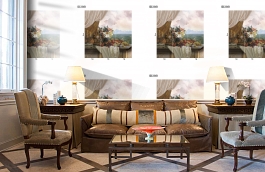 Обои DC 019 Illusion фото в интерьере кабинета превью