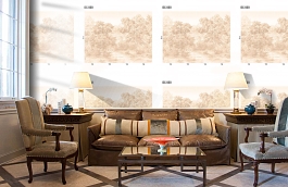 Обои DC 020 Illusion фото в интерьере кабинета превью