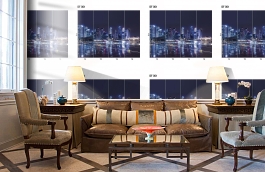 Обои DF 001 Illusion фото в интерьере кабинета превью