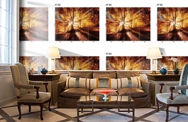 Обои DF 002 Illusion фото в интерьере кабинета превью