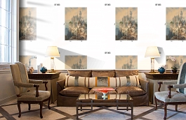 Обои DF 003 Illusion фото в интерьере кабинета превью