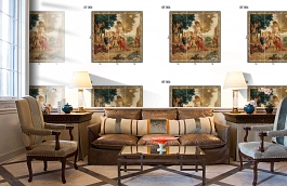 Обои DF 004 Illusion фото в интерьере кабинета превью