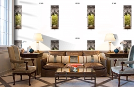 Обои DF 008 Illusion фото в интерьере кабинета превью