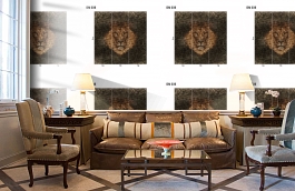 Обои DM 039 Illusion фото в интерьере кабинета превью