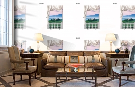 Обои DS 013 Illusion фото в интерьере кабинета превью