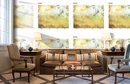 Обои DS 015 Illusion фото в интерьере кабинета превью